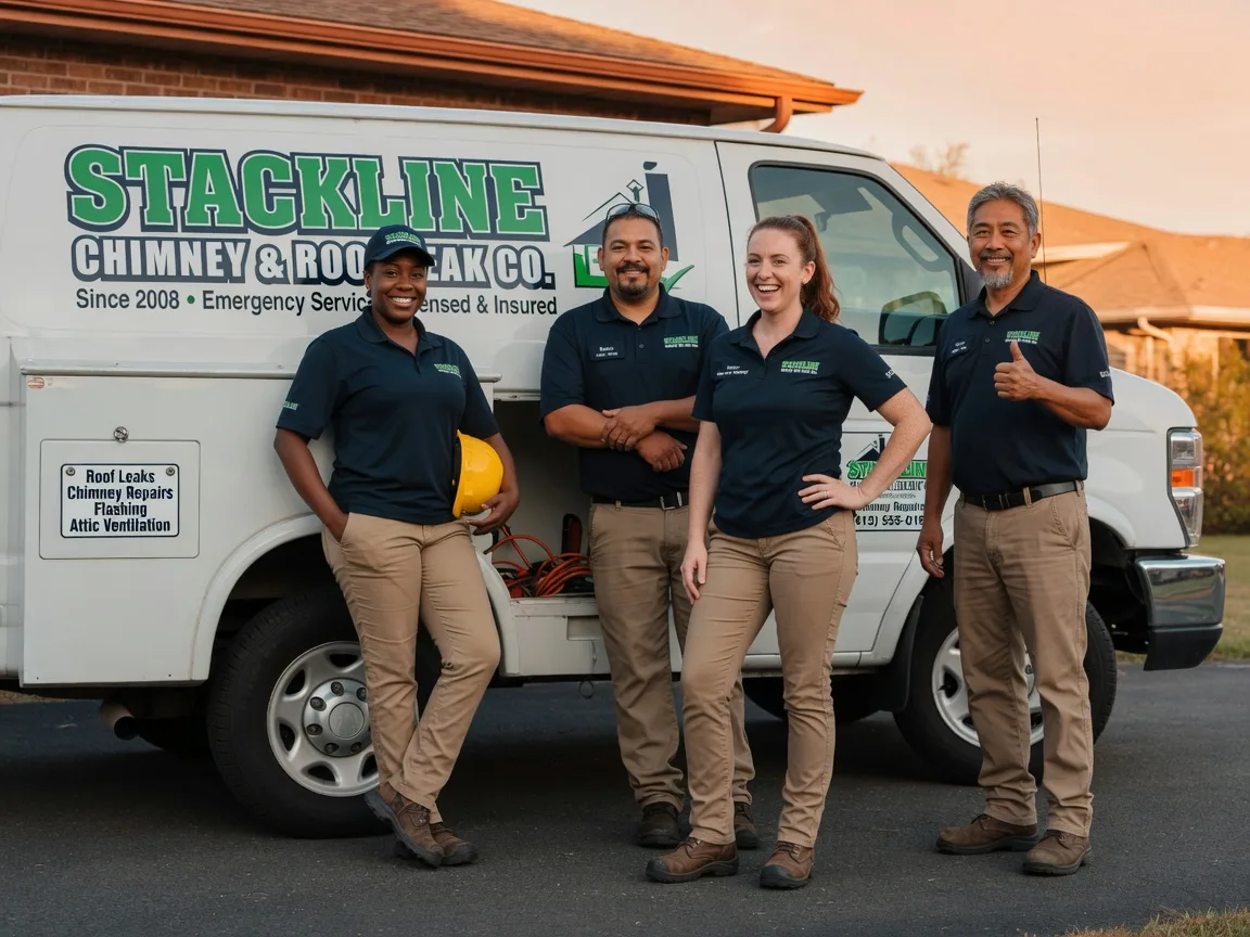 Chimney flashing repair company in Sherman, ME